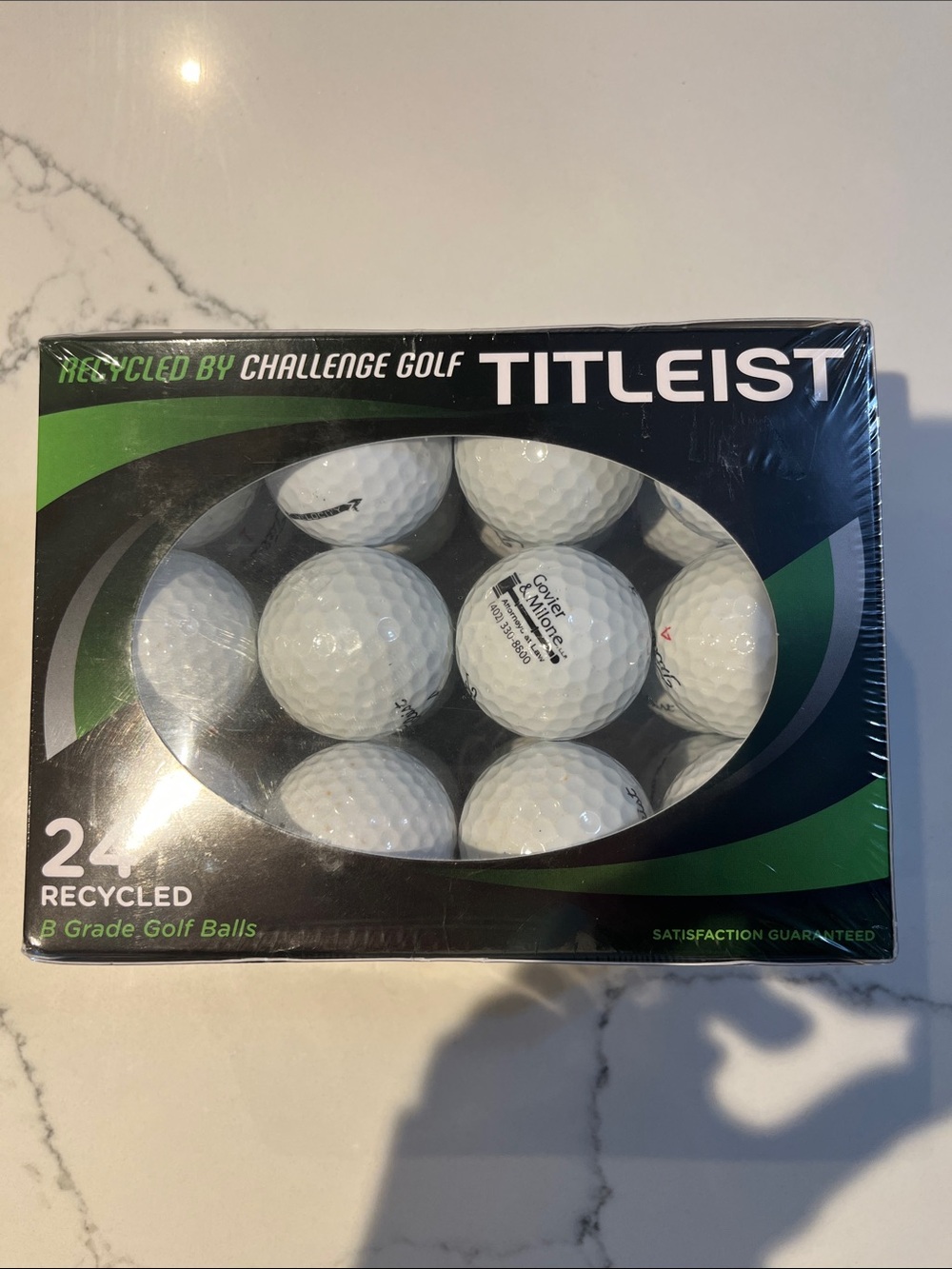New in package, Titleist White Recycled Golf Balls - 24 Pack